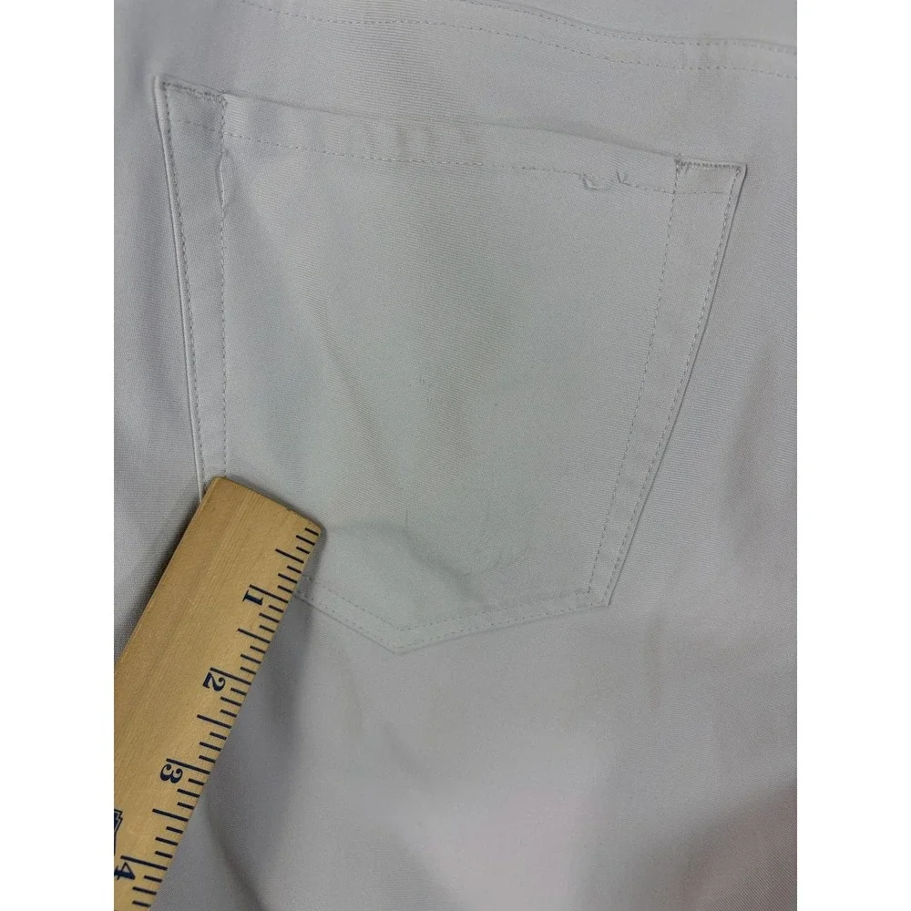 G/FORE Pants Mens 33x32 White Golf Twill 5 Pocket Khakis Cotton Blend Golf Mens
